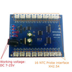 NT28B16 16CH RS485 Temperature Collector – Modbus RTU Paperless Recorder with 10K/20K/50K/100K B3950 NTC Sensor for PLC SCADA