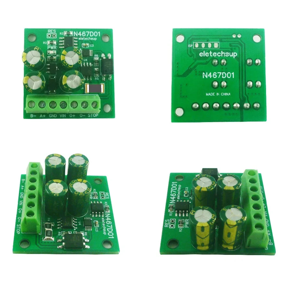 N467D01 RS485 Modbus RTU DC Motor Driver – 8-30V 1-2A Forward Reverse Stop Delay Controller with 497-Day Timer for PLC Automation