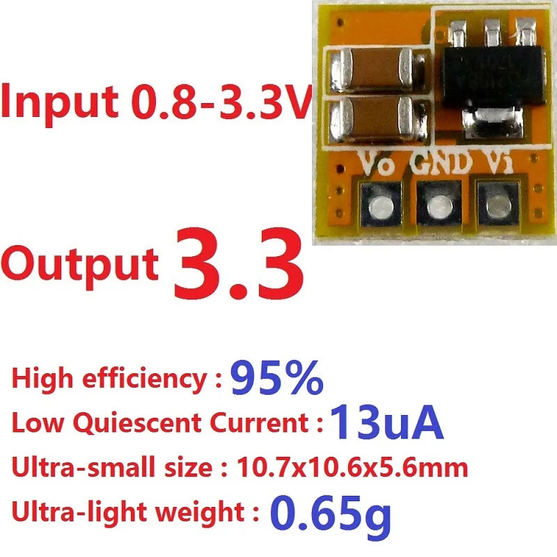 DD0405MA 10PCS 0.7-5V to 3V 3.3V 5V DC-DC Boost Converter Voltage Step-up Module