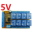 IO25E08 8CH Multifunction Relay Module – DC 5V/12V/24V Power Conditioner Sequencer with Interlock Latch Self-locking Momentary Modes