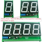 DM18A01 DM18B02 DM18C04 1.8 RS485 Modbus RTU LED Display Module – DC 12V/24V Digital Tube Panel Meter for PLC HMI Industrial Automation