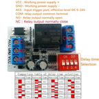 IO32G01_NC DC 12V ACC Trigger Delay Power-Off Relay Module – 20A Timing Switch for Dashcam Stereo Ambient Light Car Accessories
