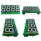 DM18A01 DM18B02 DM18C04 1.8 RS485 Modbus RTU LED Display Module – DC 12V/24V Digital Tube Panel Meter for PLC HMI Industrial Automation