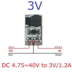 DD4012SA_PRO 1A DC-DC Buck Converter – 5-40V to 3V/3.3V/5V/12V Adjustable Step-Down Module for 18650 Li-ion LiFePO4 Battery Power