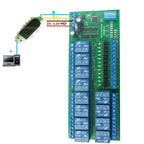 12CH RS485 Relay Module 12V/24V Modbus RTU DIN Rail Mount for PLC PTZ N4D8C12