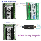 ES38485 ESP32 DevkitC V4 RS485 DIN Expansion Board 38PIN 2.4GHz WIFI BLE IOT Remote IO Development Board with 7-30V Power in 5V 3.3V out