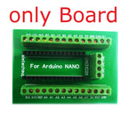 DN31C01 DIN Rail Mount Screw Terminal Adapter – 3.96mm Breakout Board for Arduino Nano V3.0 with DIN35 Rail for Industrial Control