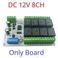 RYR408B 8CH 10A RS485 Relay Module – DIP Switch Configurable Modbus RTU PLC Remote IO Board with 8 Commands for Industrial Automation