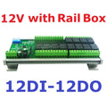 DC 12V 1/2/4/8/12 Channel Isolation DI-DO PLC IO Expanding Board RS485 Relay Module 10IOA01 10IOA02 10IOA04 10IOA08 10IOA12 Modbus RTU Code 01 05 15 02 03 06 16