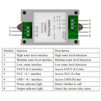 LC35D01 30A Automatic Water Level Controller Pump Relay / 304 Stainless Steel Sensor Probe DC 12V 24V AC 220V For Tower Pool Dam