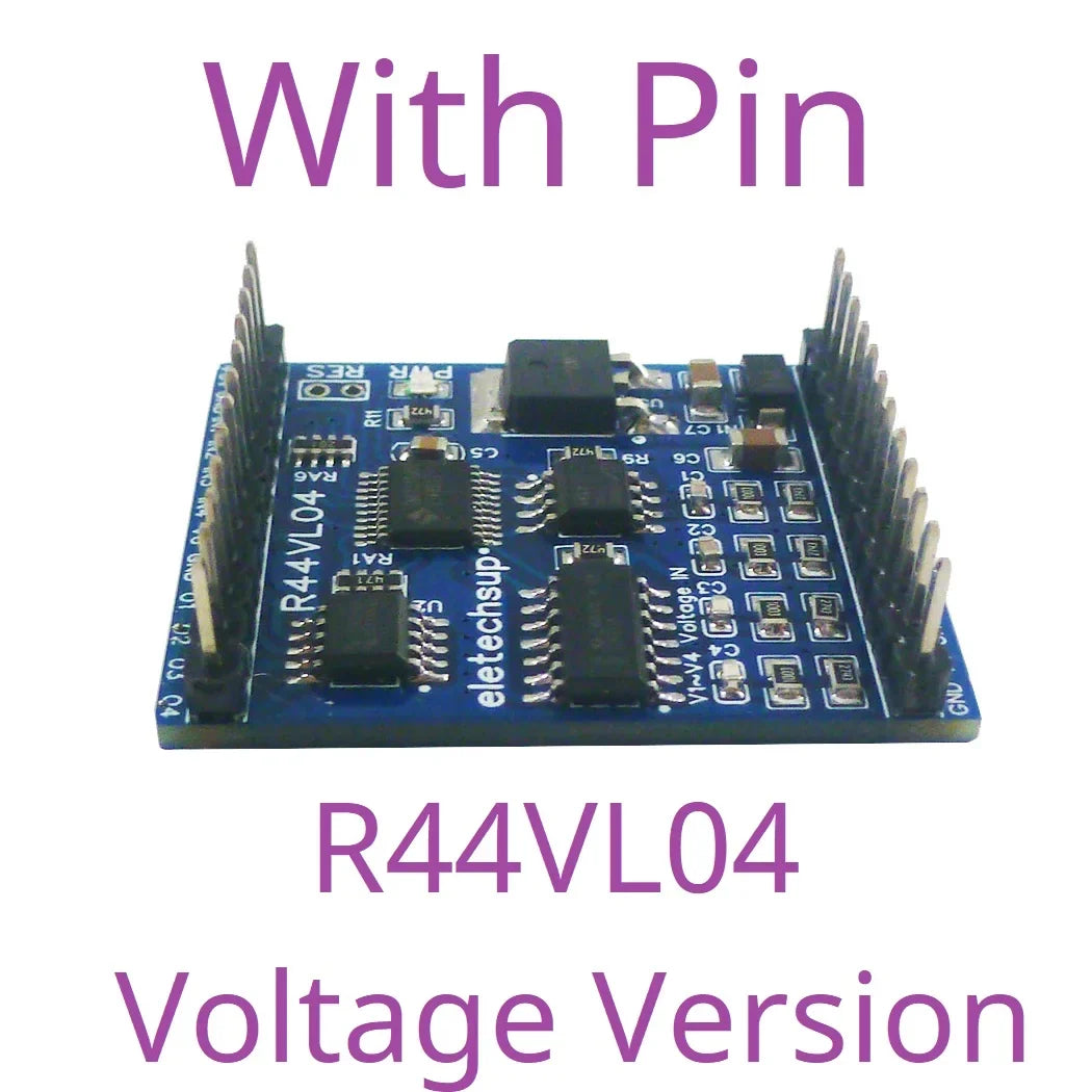 R44IM04 R44VL04 12CH RS485 Modbus RTU Mixed IO Module – 4AI 4DI 4DO Analog Digital Remote I/O Board for PLC Inverter Converter