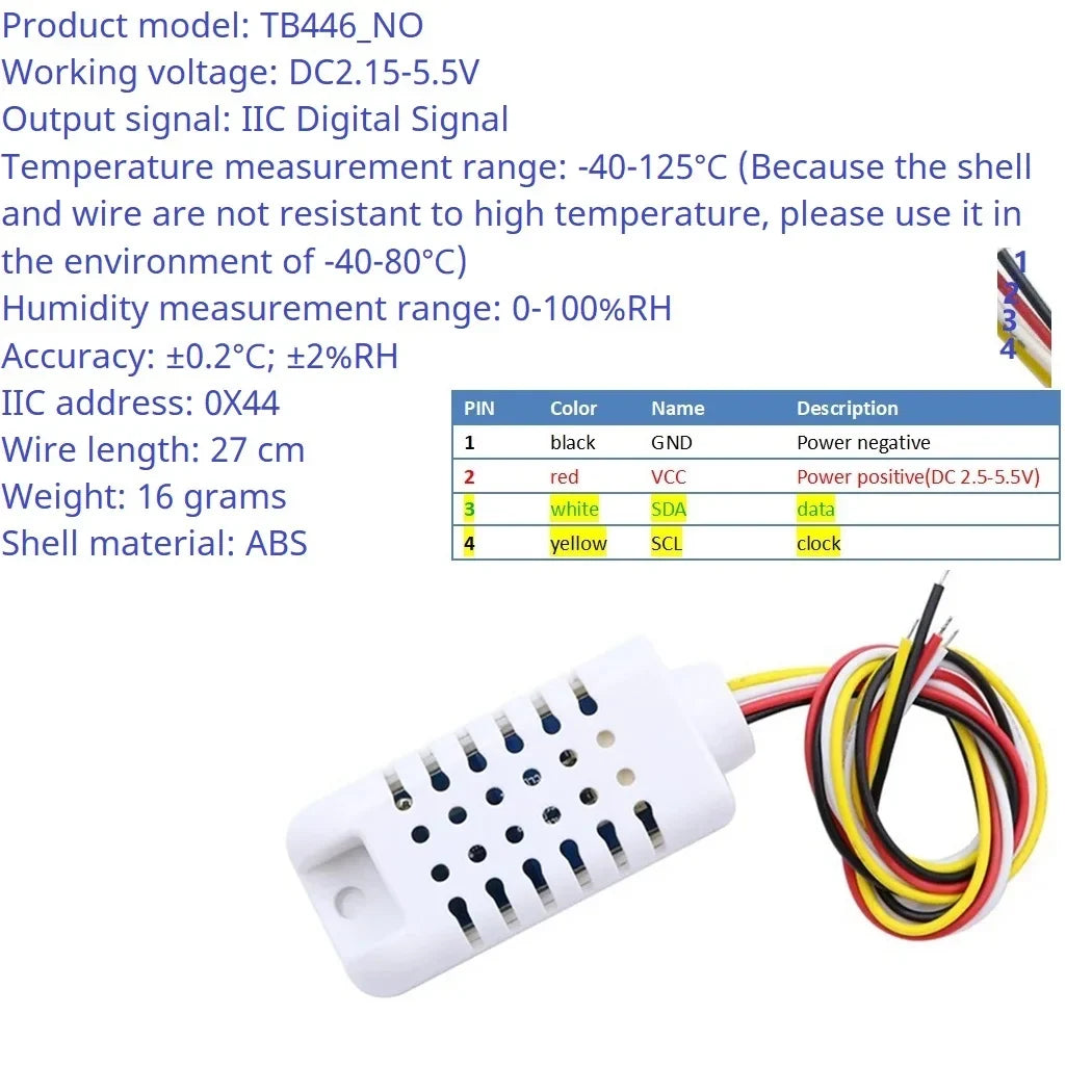 SHA9D01 SHT30 Temperature Humidity Sensor Module RS485 TTL Modbus RTU Adapter Board for Arduino UNO ESP32 Weather Station