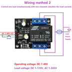 DR26F01 DPDT Self-Locking Relay Module – DC 7-40V 5A Bistable Latching Switch with Low Pulse Trigger for Motor Reverse Polarity Control