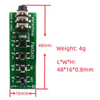 FM13A01 76-108MHz FM Stereo Radio Module – RDA5807 Audio Receiver Board with 3.5mm Jack for Arduino DIY Speaker Headphone