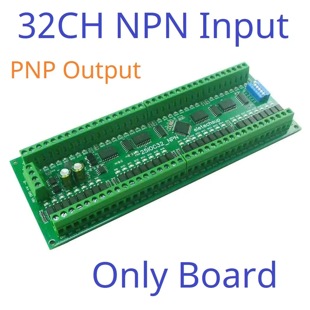Modbus RS485 Remote IO Module – DMOS PNP Output & NPN/PNP Input Expansion Board 8/16/32 Channels for PLC Industrial Automation 25IOA08 25IOB16 25IOC32