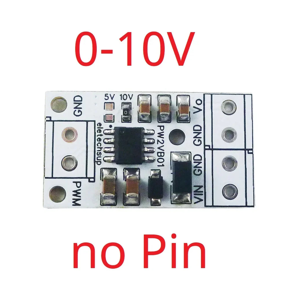 PW1VA01 PWM to 0-5V/0-10V Analog Voltage Converter Module, 3.3V/5V PWM Signal Input DC 10-30V for Arduino PLC Raspberry Pi ESP32 NodeMCU