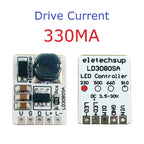 LD3080SA 20W Constant Current LED Driver – DC 3.7-30V PWM Dimming Module with 330/500/660/910mA Selectable Output for Flashlight Headlight