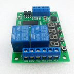 IO22A02 2CH 10A Multifunction Delay Timer Relay – DC 12V 6-Mode Programmable Timer Switch with 99H Range for PLC LED Motor Control
