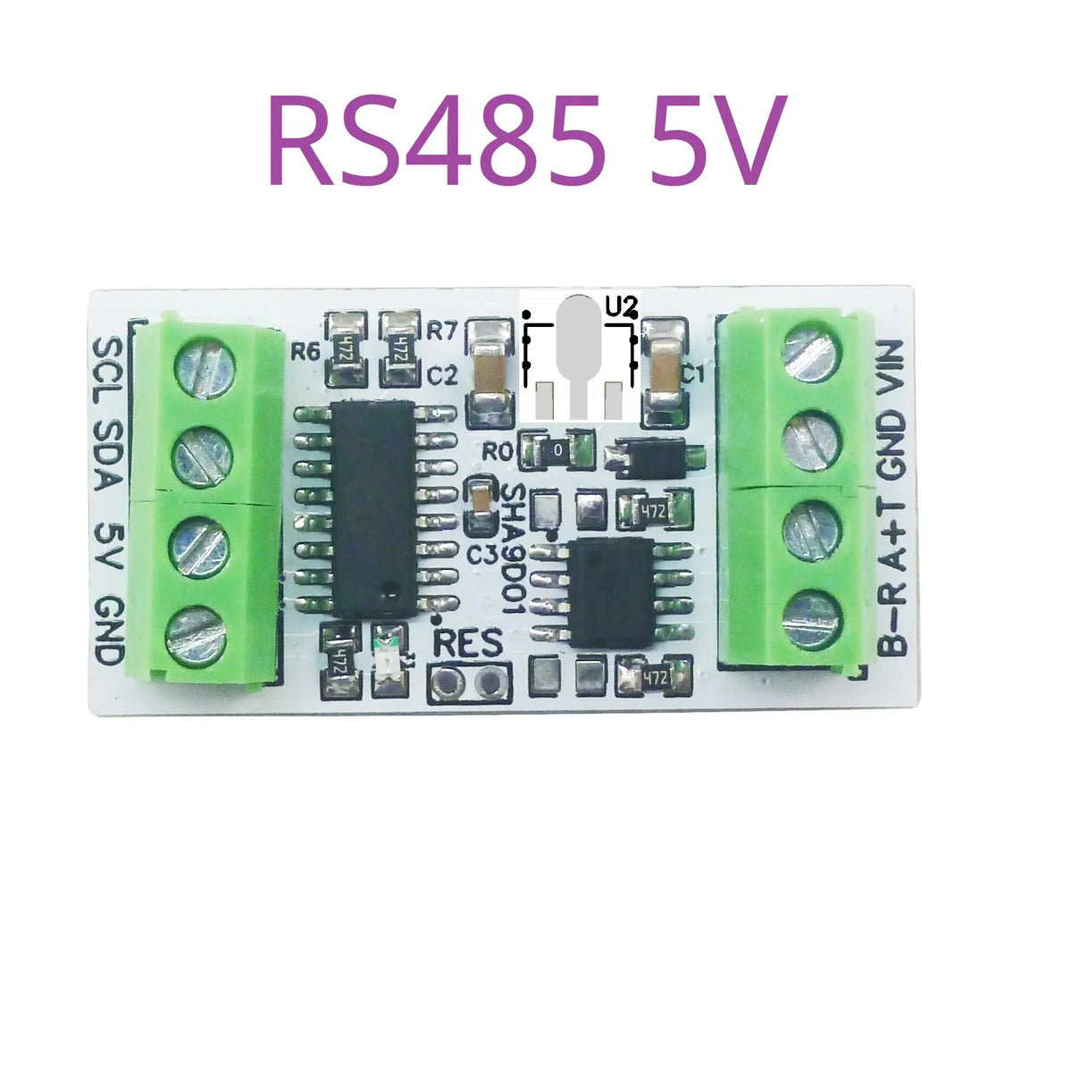 SHA9D01 SHT30 Temperature Humidity Sensor Module RS485 TTL Modbus RTU Adapter Board for Arduino UNO ESP32 Weather Station