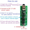 FM13A01 76-108MHz FM Stereo Radio Module – RDA5807 Audio Receiver Board with 3.5mm Jack for Arduino DIY Speaker Headphone