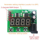 PWM9B03 3-Channel High Precision PWM Signal Generator – DC 12V/24V Pulse Frequency Duty Cycle Adjustable Module for LED Dimming Motor Speed Control