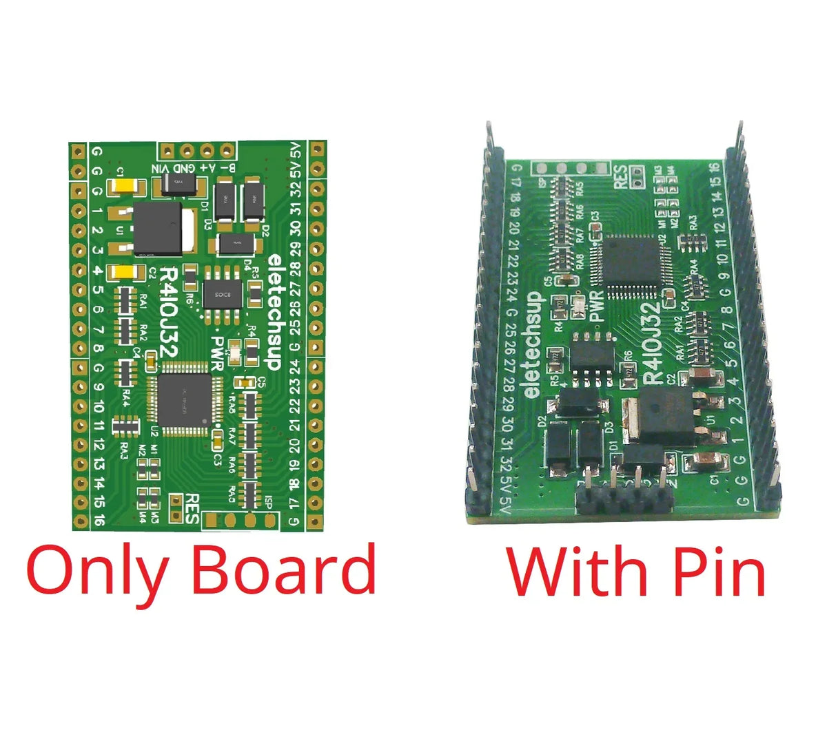 R4IOJ32 5 IN 1 32DI/32DO/16DI-16DO/8DI-24DO/24DI-8DO Modbus Rtu Digital 5V 3.3V TTL IO RS485 2.54mm Pin Core Board