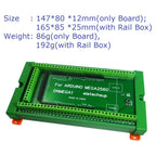 DNMEGA1 DIN Rail Mount Screw Terminal Adapter – 3.96mm Breakout Board for Arduino MEGA2560 R3 Industrial Control PLC Projects