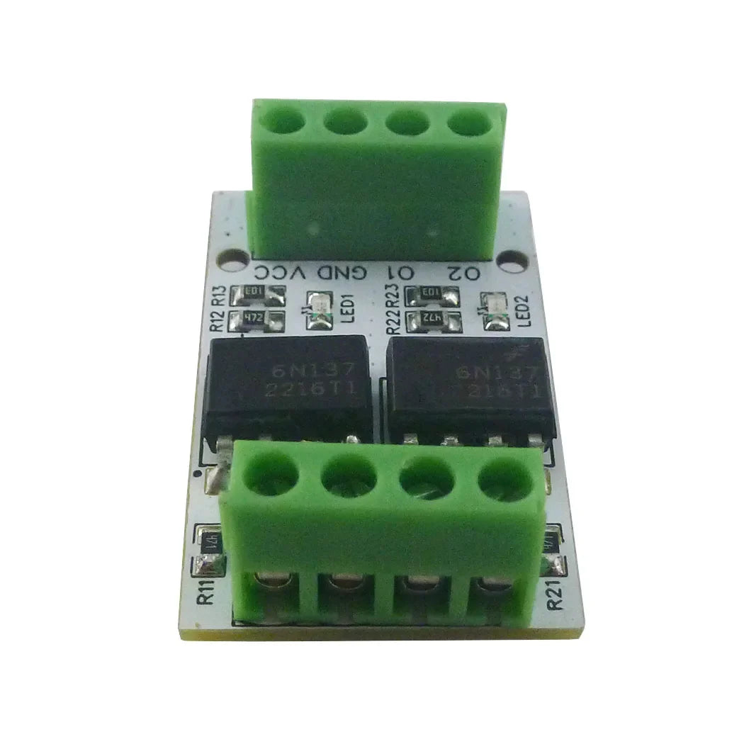 OP62A02 Eletechsup 2CH 10MHz High Speed Photoelectric Isolation Module 5000Vrms 3.3V 5V NPN PNP Level Converter for Arduino ESP8266