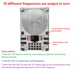 10CH Preset Frequency 0.01-100KHZ Adjustable Schumann Resonance Pure Sine Wave Signal Generator Meditation Sleep Aid Devices SMKYG35
