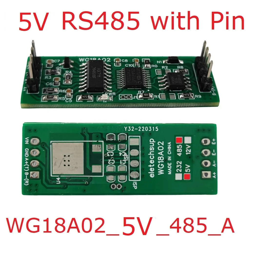 WG18A02 HX711 RS485 Modbus RTU Weight Sensor Module – 24-bit ADC Electronic Scale Board with 5V/12V Input for PLC SCADA