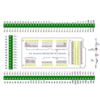 DNMEGA1 DIN Rail Mount Screw Terminal Adapter – 3.96mm Breakout Board for Arduino MEGA2560 R3 Industrial Control PLC Projects