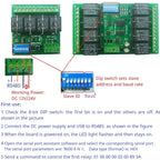 T73 Plug-in Relay Module – RS485 Modbus RTU Remote IO Controller with Momentary Latching Interlock Delay Switch for DIY Smart Home RYN404E RYN408F