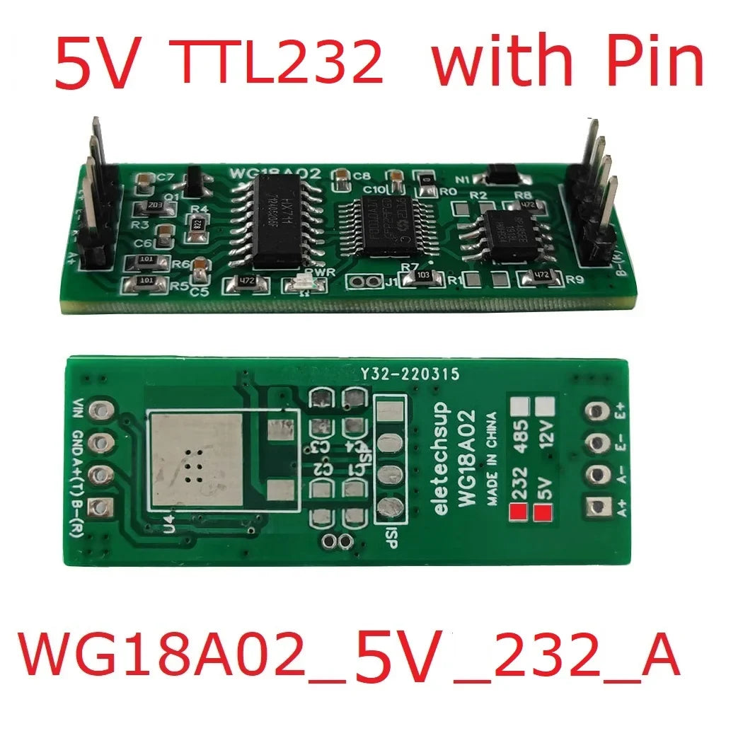 WG18A02 HX711 RS485 Modbus RTU Weight Sensor Module – 24-bit ADC Electronic Scale Board with 5V/12V Input for PLC SCADA