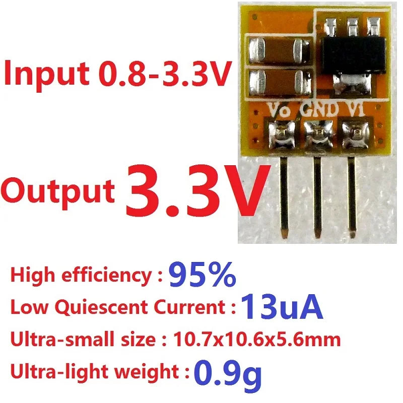 DD0405MA 10PCS 0.7-5V to 3V 3.3V 5V DC-DC Boost Converter Voltage Step-up Module