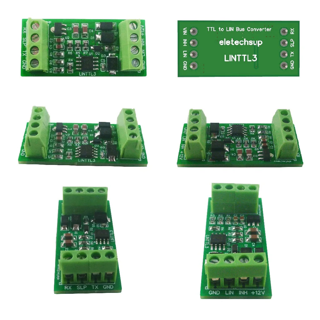 LINTTL3 LIN 2.1/SAE J2602 Transceiver LIN Bus Module Master-Slave Protocol Controller 20KBD UART TTL232 RS485 K-line Can Data Analyzer