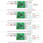 R4PIN08 8CH Multifunction RS485 IO Core Board – 2.54mm Pin Configurable Digital Input Output Module Modbus RTU for PLC HMI Remote IO Expansion