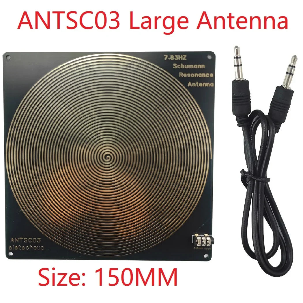 SMFSB07 4-Channel Schumann Resonance Generator – 0.01-100kHz Adjustable Pure Sine Wave with 150MM Onboard Antenna & Cycle Timer for Sleep Aid Meditation