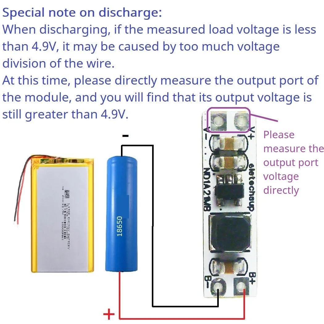 5V Backup Power Mini UPS Module 1.2A Bi-Directional Shared Port Li-ion Charger Step Up Board ND1A21MB for IP Camera Arduino MCU DIY