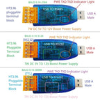 UD48501 UD23202 UDTTL03 USB to RS485 RS232 TTL Converter – 12V 5V VCC Output Industrial Serial Adapter for PLC HMI PTZ Smart Home Debugging