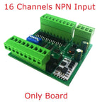 24DIA16 24DIB32 24DIC48 16-48CH Digital Input Module – NPN/PNP Switch PLC IO Expansion Board with 3000VDC Isolation RS485 Modbus RTU