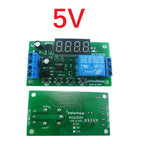 KC23C01 Multifunction Pulse Counter Relay Module – DC 5V 12V 24V Programmable Timer Delay Switch with 12 Modes 10A Output for PLC Automation