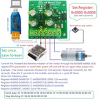 N467D01 RS485 Modbus RTU DC Motor Driver – 8-30V 1-2A Forward Reverse Stop Delay Controller with 497-Day Timer for PLC Automation