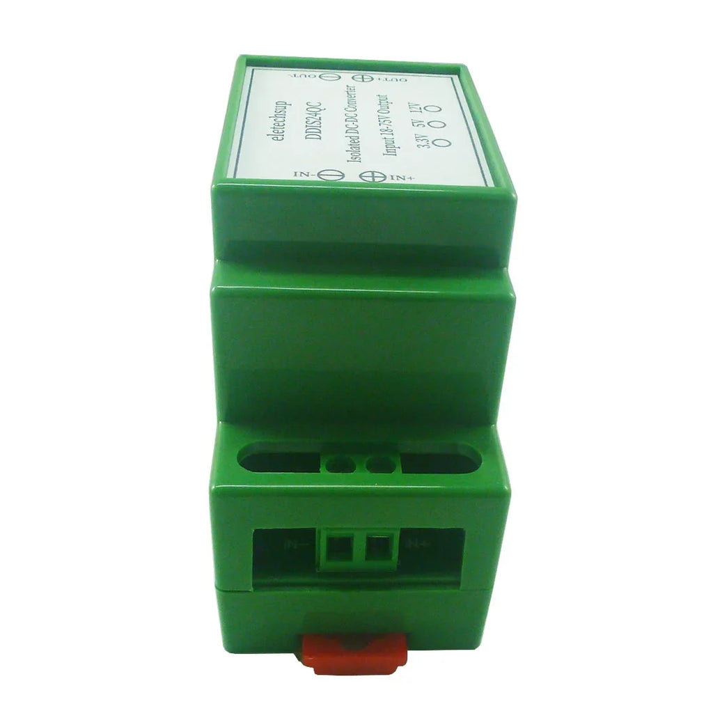 DDIS24QC 18-75V Wide Input to 12V 5V 3.3V Isolated DC-DC Power Supply 2250V Isolation DIN Rail Module for PLC