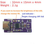 Type-C 1S 2S 3S NiMH Charger Module 1.5V/3V/4.5V CC/CV DC-DC NIMH05UA