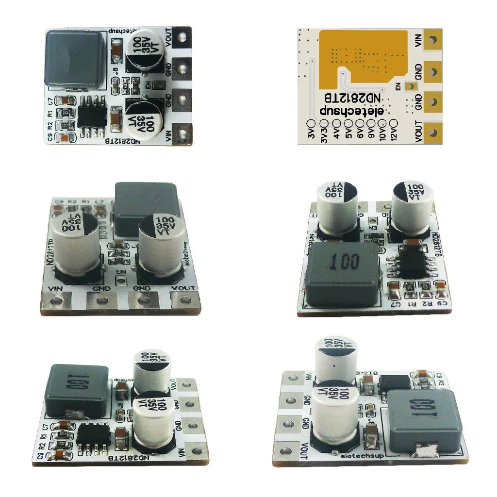 ND2812TB 5A Synchronous Buck Converter – DC 5-30V to 3.3V/5V/12V Adjustable Step-Down Regulator with 94% Efficiency for Motor LED E-Bike