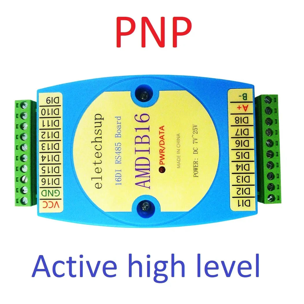 AMROD08 AMDOC16 AMDIB16 AMIOA08 8DI-8DO/16DI-16DO RS485 Modbus RTU PLC Expansion Board – DC 9-24V Isolated Digital I/O with 3000VDC Protection