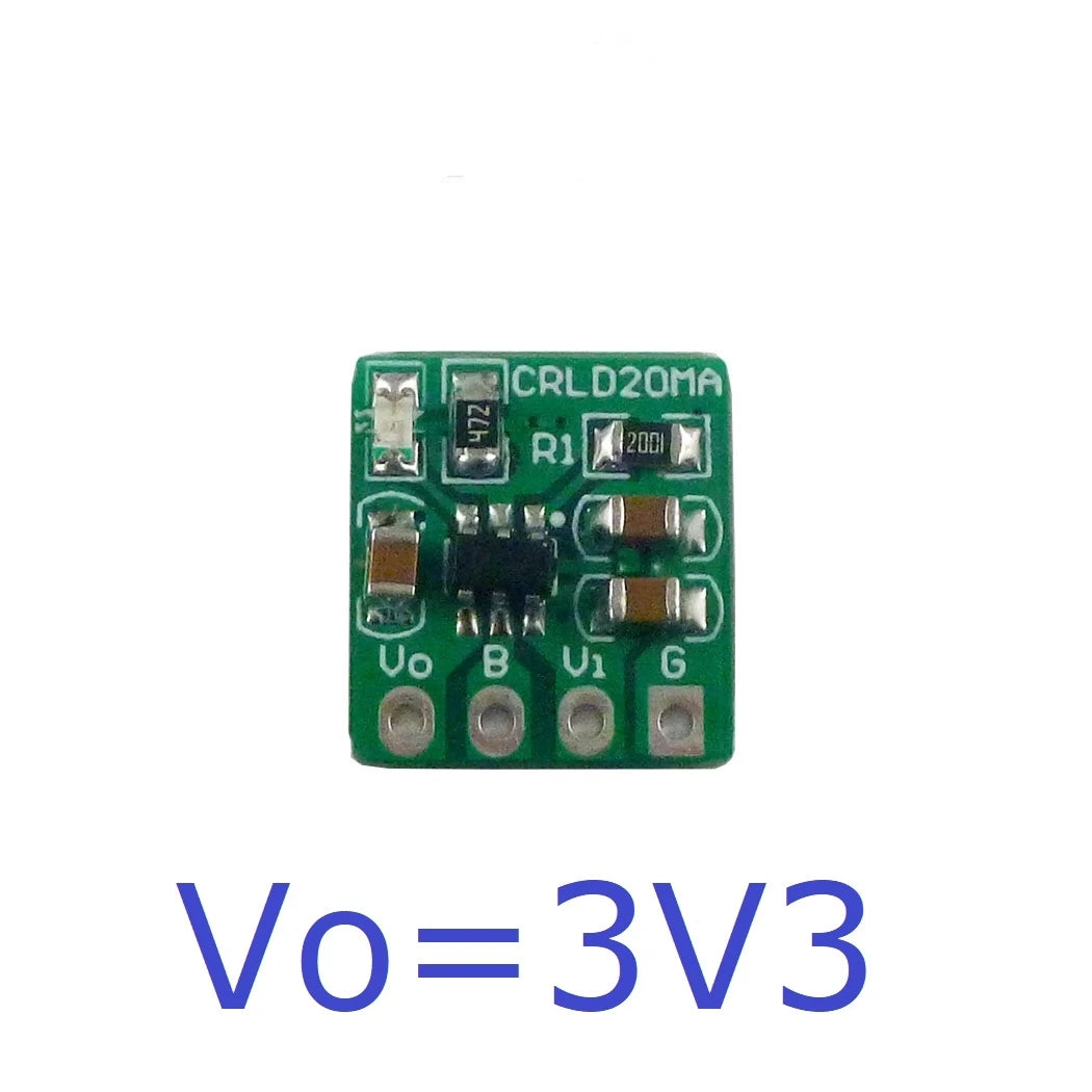 CRLD20MA 2-in-1 Battery Charger & LDO Converter – DC 5V to 4.2V 500mA Charging + 3.7V to 3.3V 250mA Step-Down for 18650 Li-Ion Li-Po