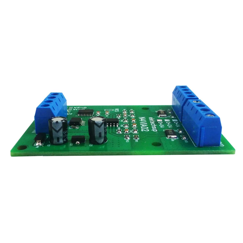 N4VIA02 Multifunctional RS485 Ammeter Voltmeter – 0-30V / 0-5A Modbus RTU DC Power Measurement Module for PLC SCADA Industrial Automation